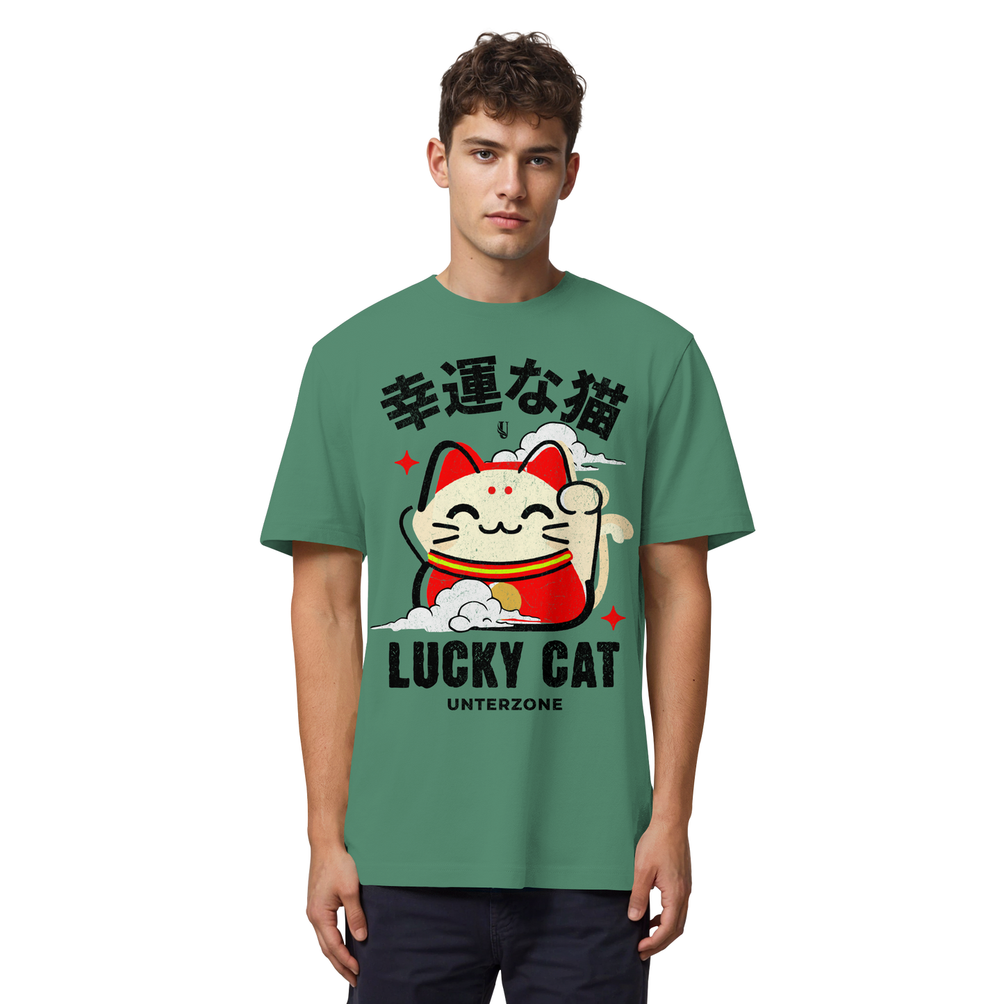 Unterzone Lucky Cat - Organic Heavy Shirt