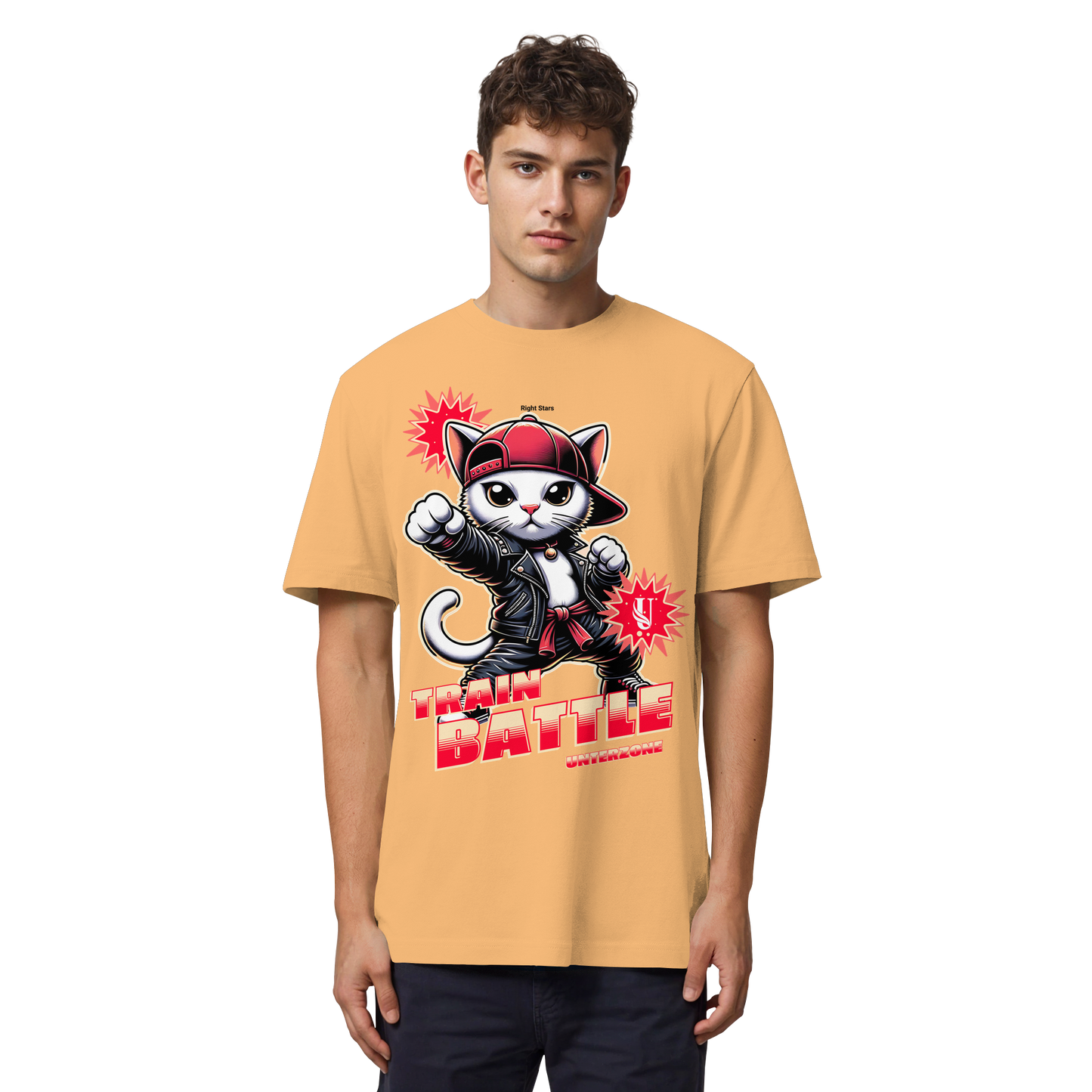 Unterzone Train Cat - Organic Heavy Shirt