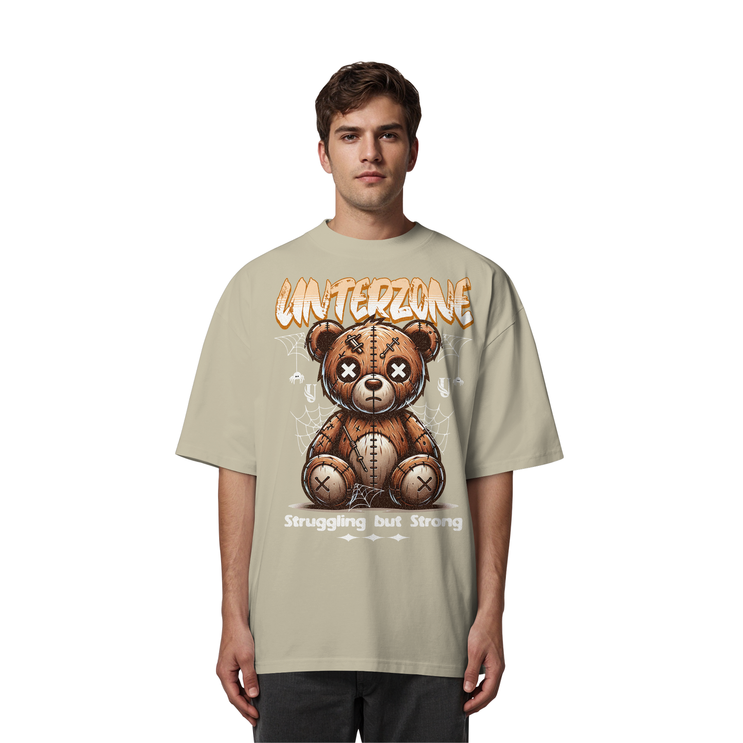 Unterzone The Bear Despair - Organic Oversize Shirt
