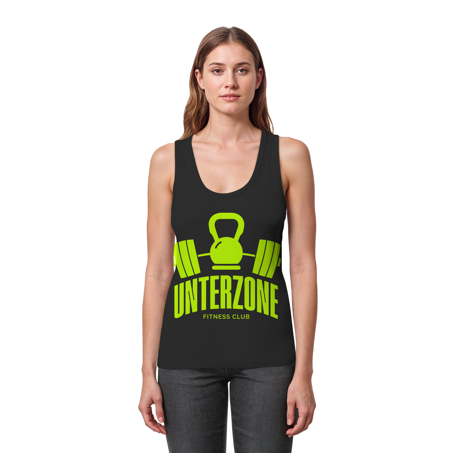 Unterzone Fitness Club - Womens Organic Fitted Tank Top