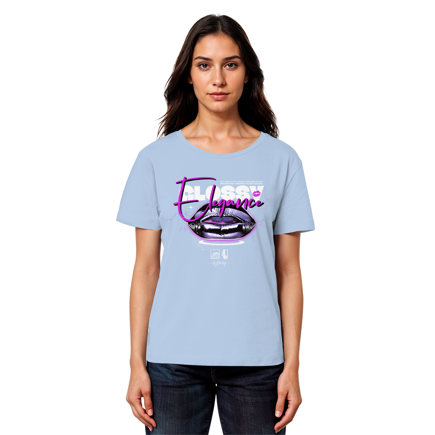 Unterzone Glossy Elegance - Womens Organic Lightweight T-Shirt