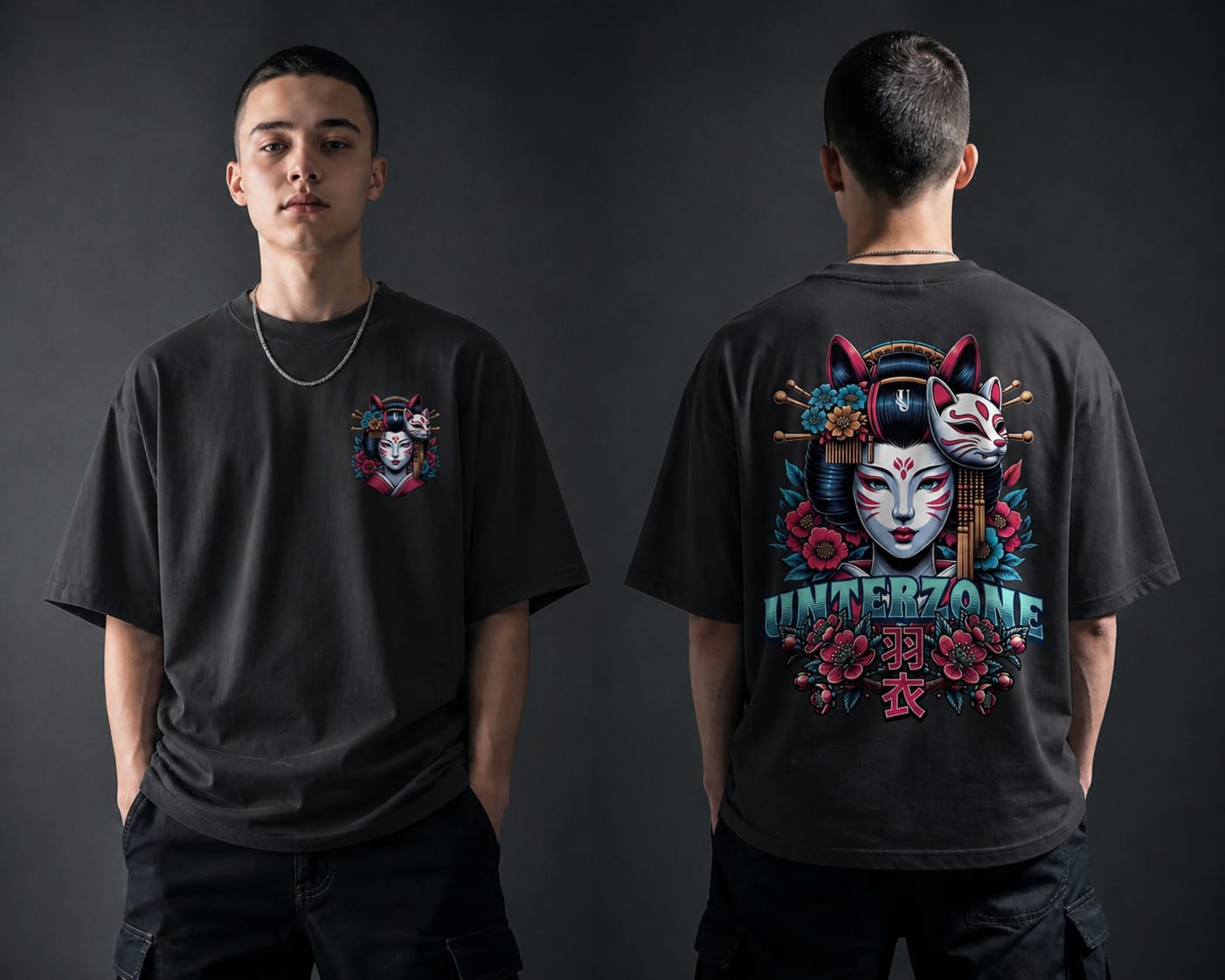 Unterzone Geisha Hagoromo - Organic Oversize Shirt