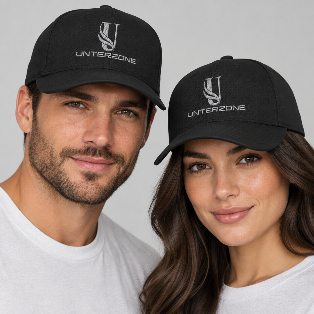 Unterzone Classic Curved Snapback – 5-Panel aus Baumwolle