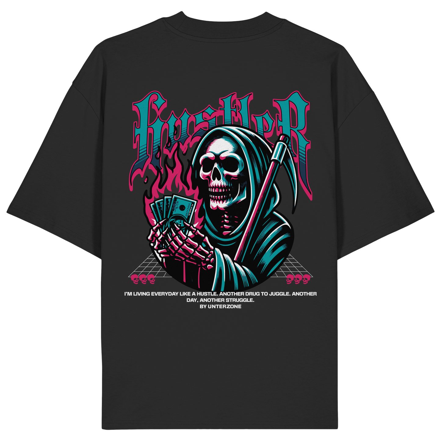 Unterzone Hustler - Organic Oversize Shirt