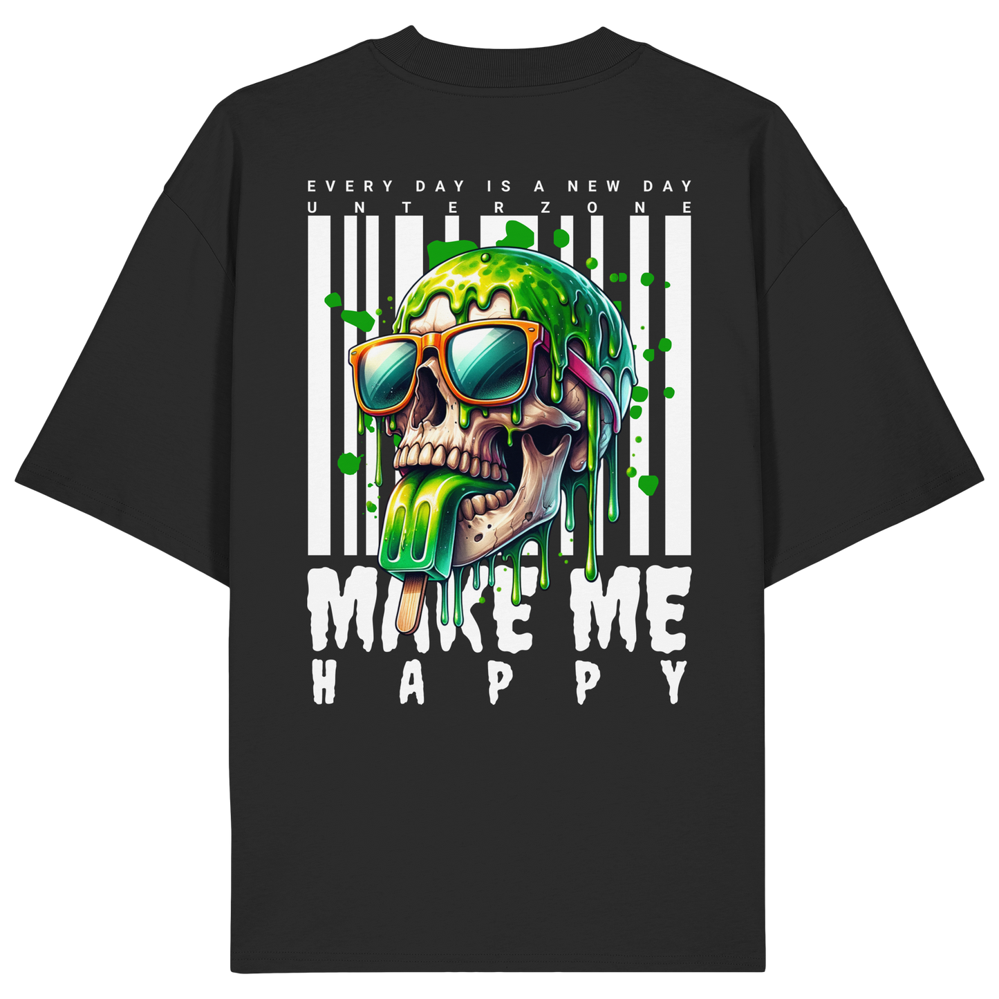 Unterzone Make Me Happy - Organic Oversize Shirt
