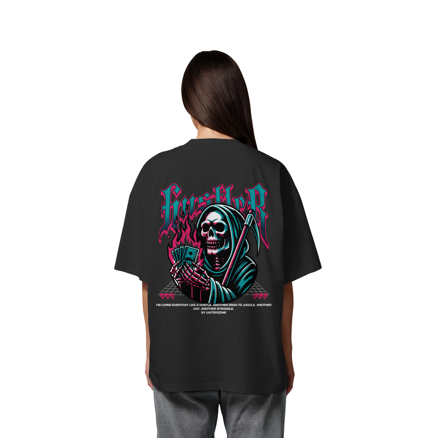 Unterzone Hustler - Organic Oversize Shirt