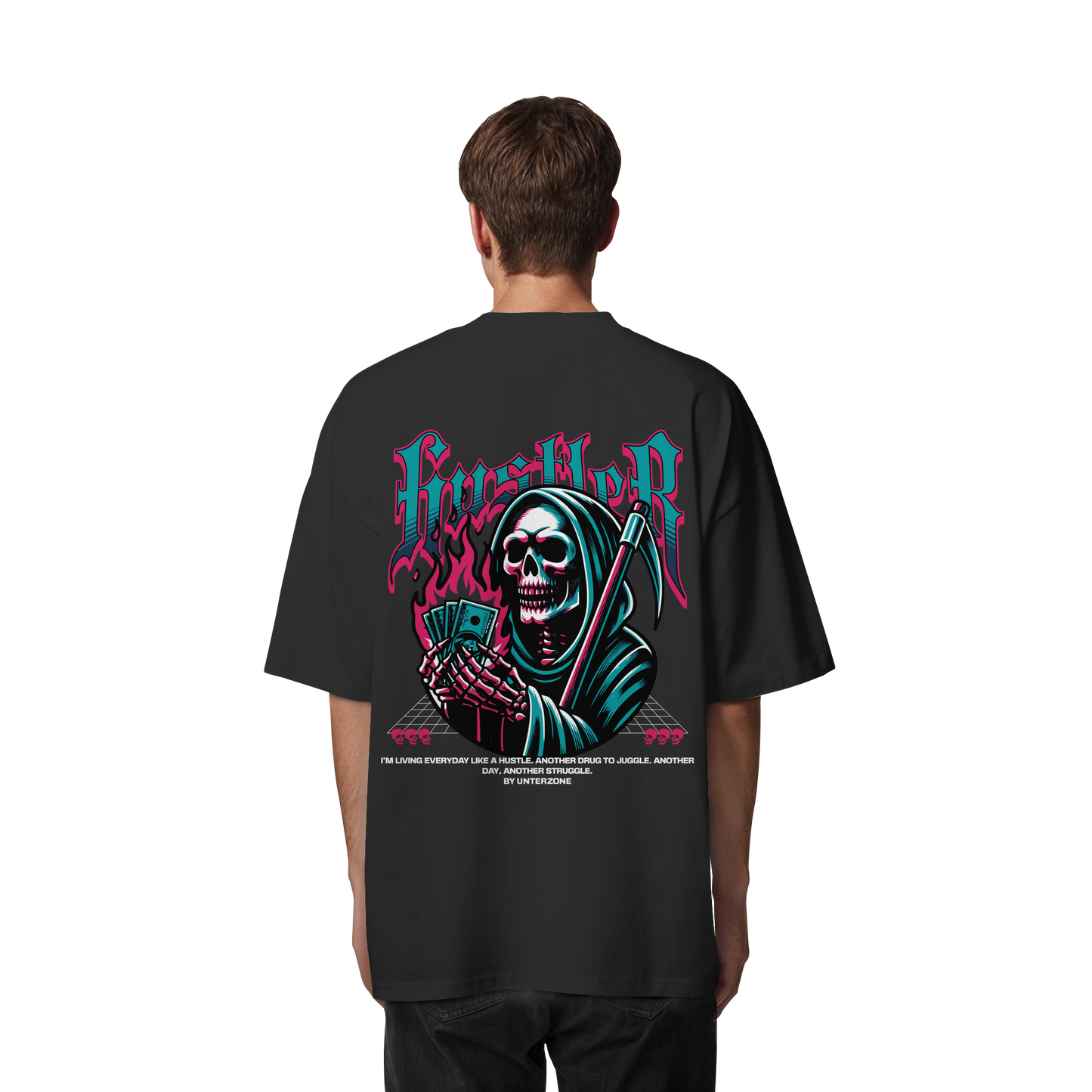 Unterzone Hustler - Organic Oversize Shirt