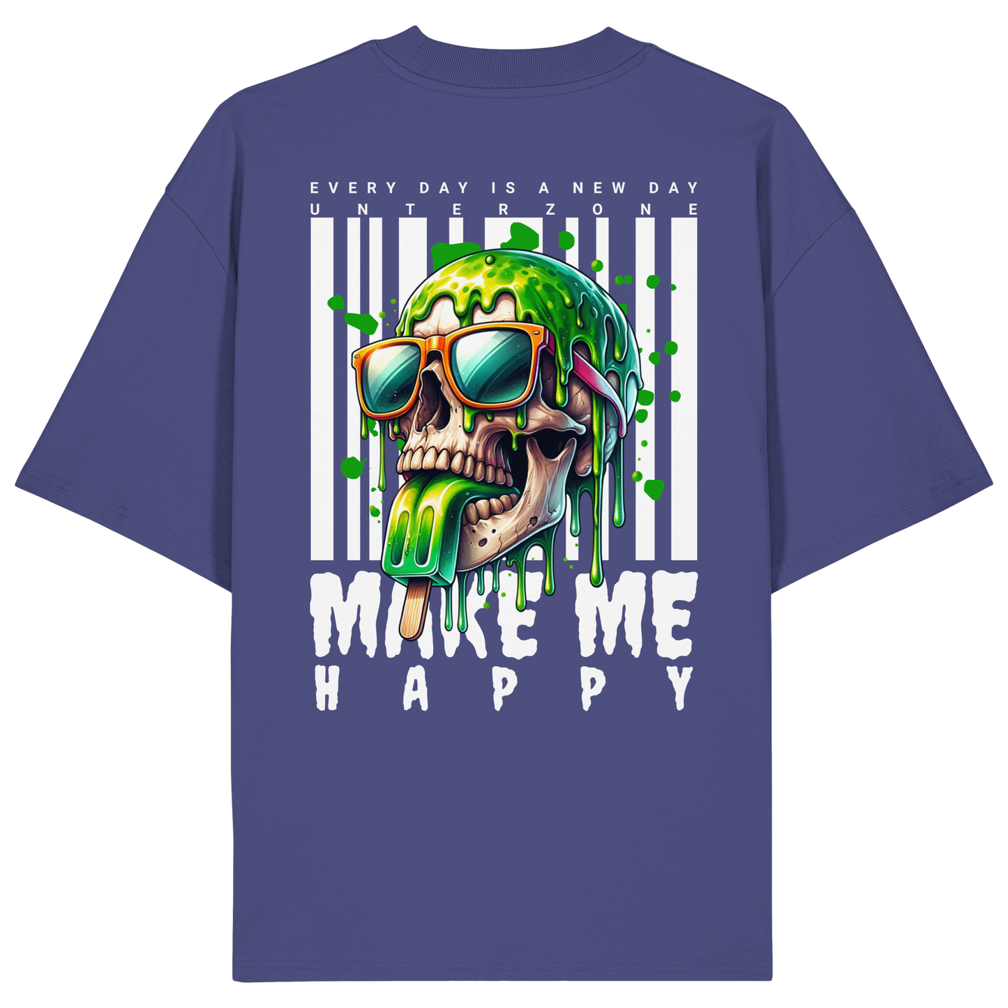 Unterzone Make Me Happy - Organic Oversize Shirt