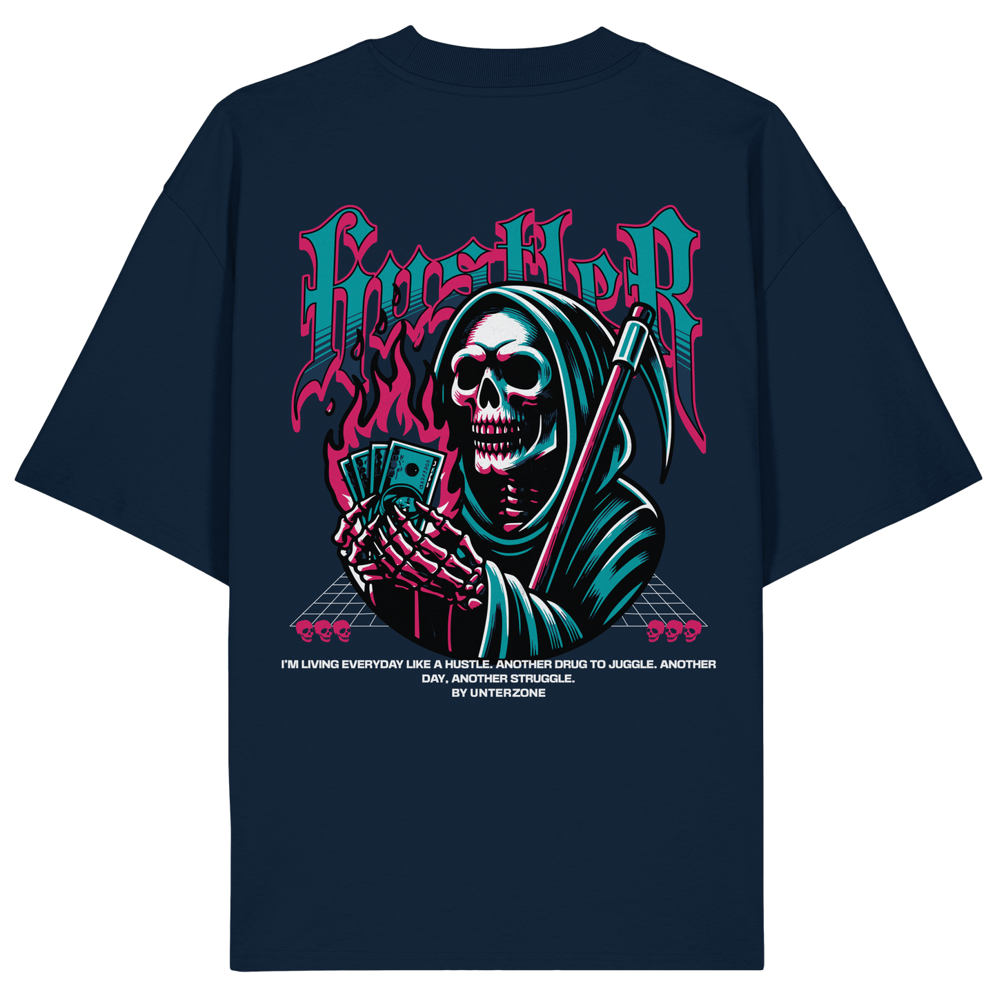 Unterzone Hustler - Organic Oversize Shirt