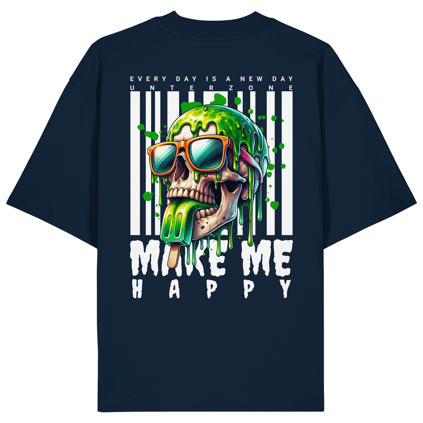 Unterzone Make Me Happy - Organic Oversize Shirt