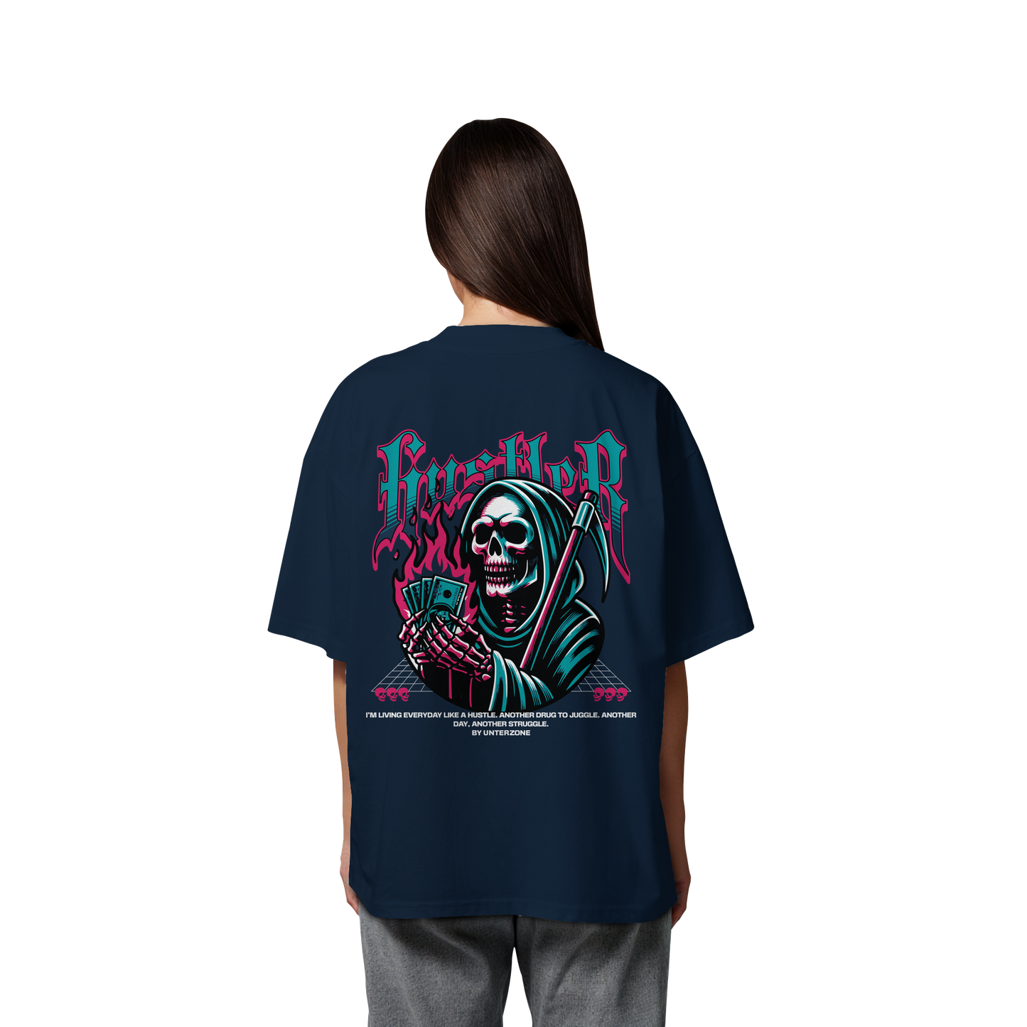 Unterzone Hustler - Organic Oversize Shirt