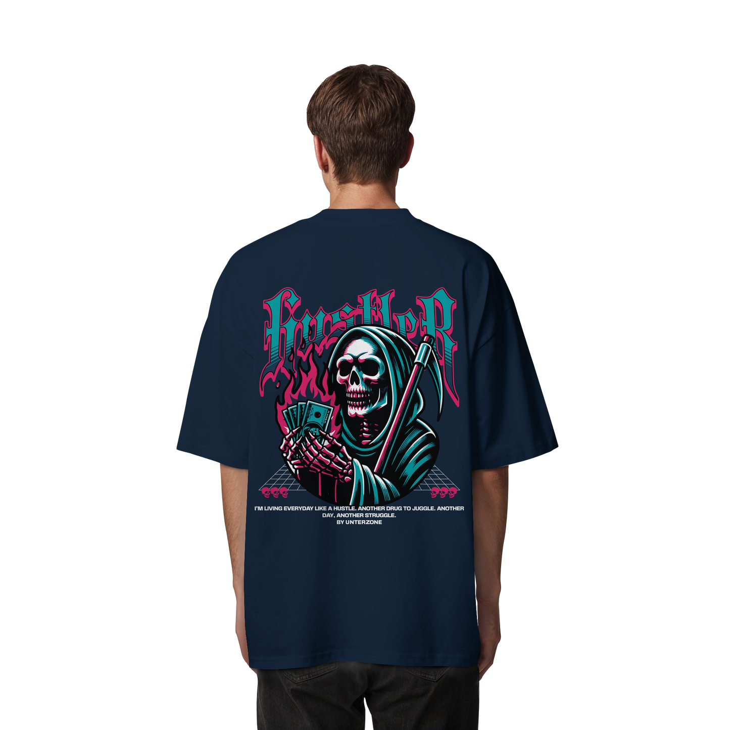 Unterzone Hustler - Organic Oversize Shirt