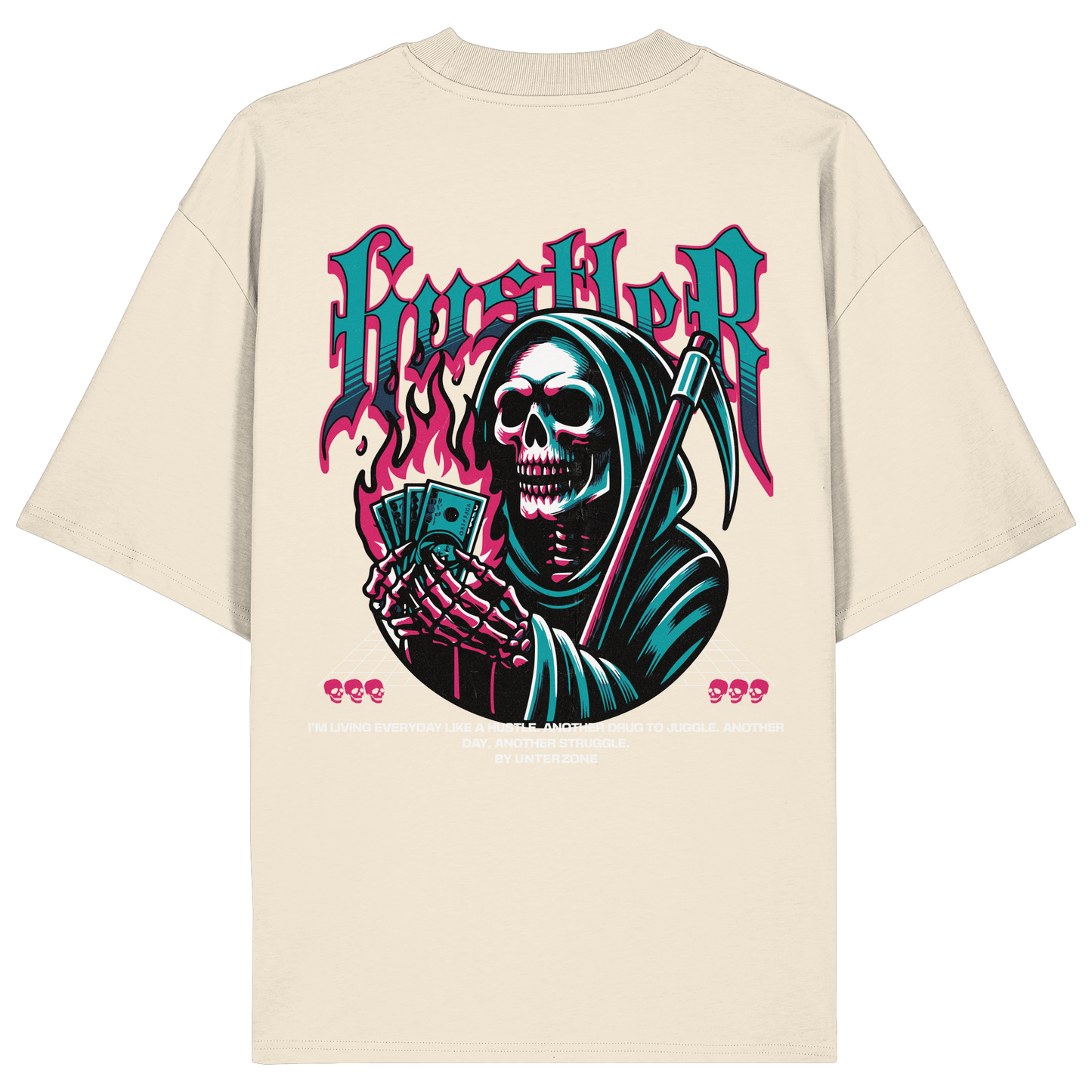 Unterzone Hustler - Organic Oversize Shirt