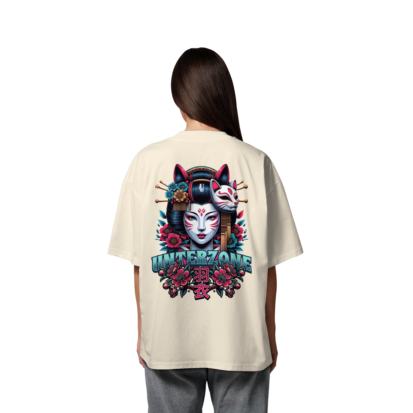 Unterzone Geisha Hagoromo - Organic Oversize Shirt