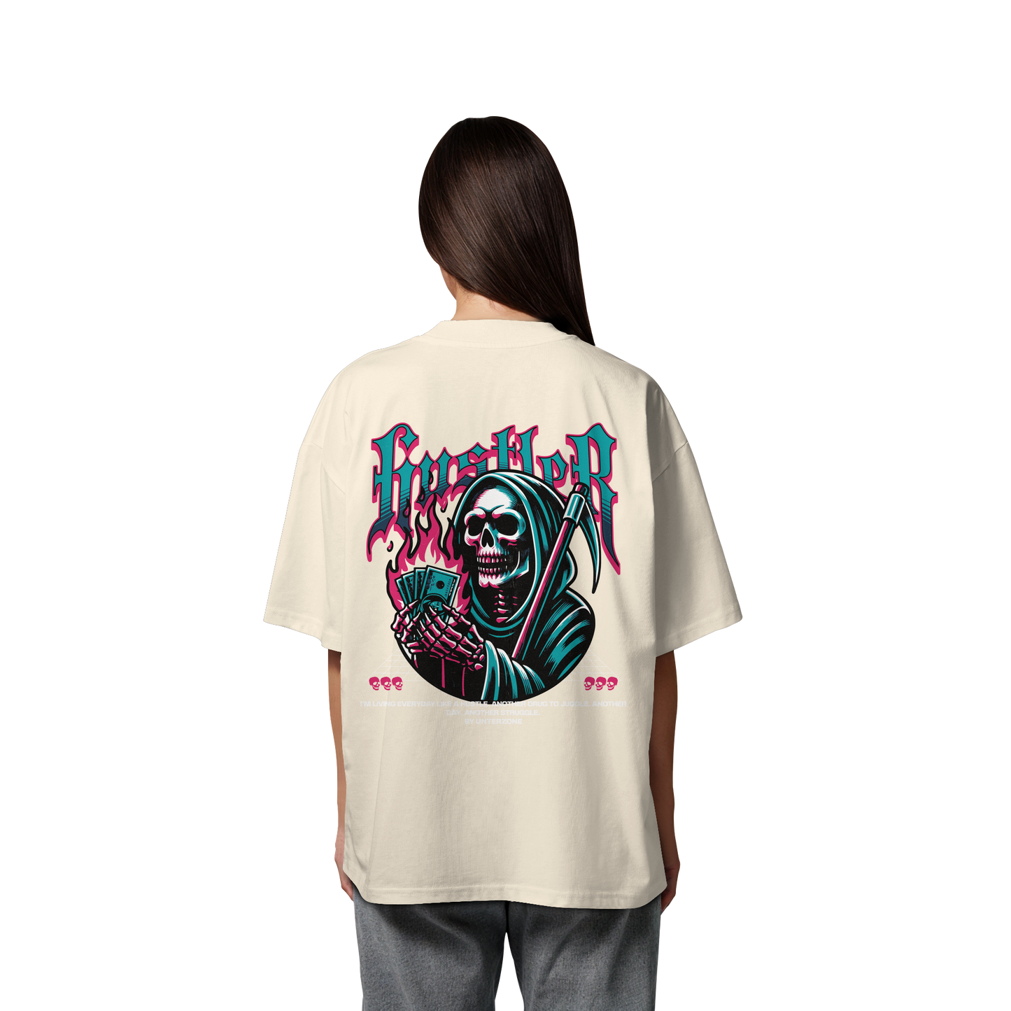 Unterzone Hustler - Organic Oversize Shirt