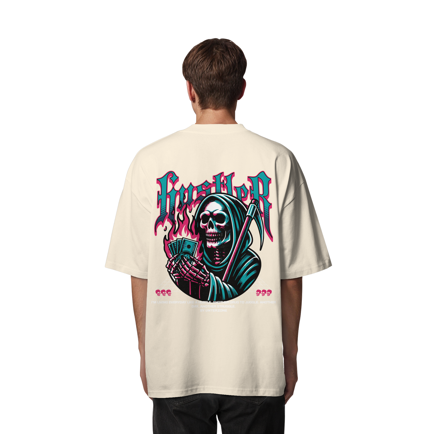 Unterzone Hustler - Organic Oversize Shirt