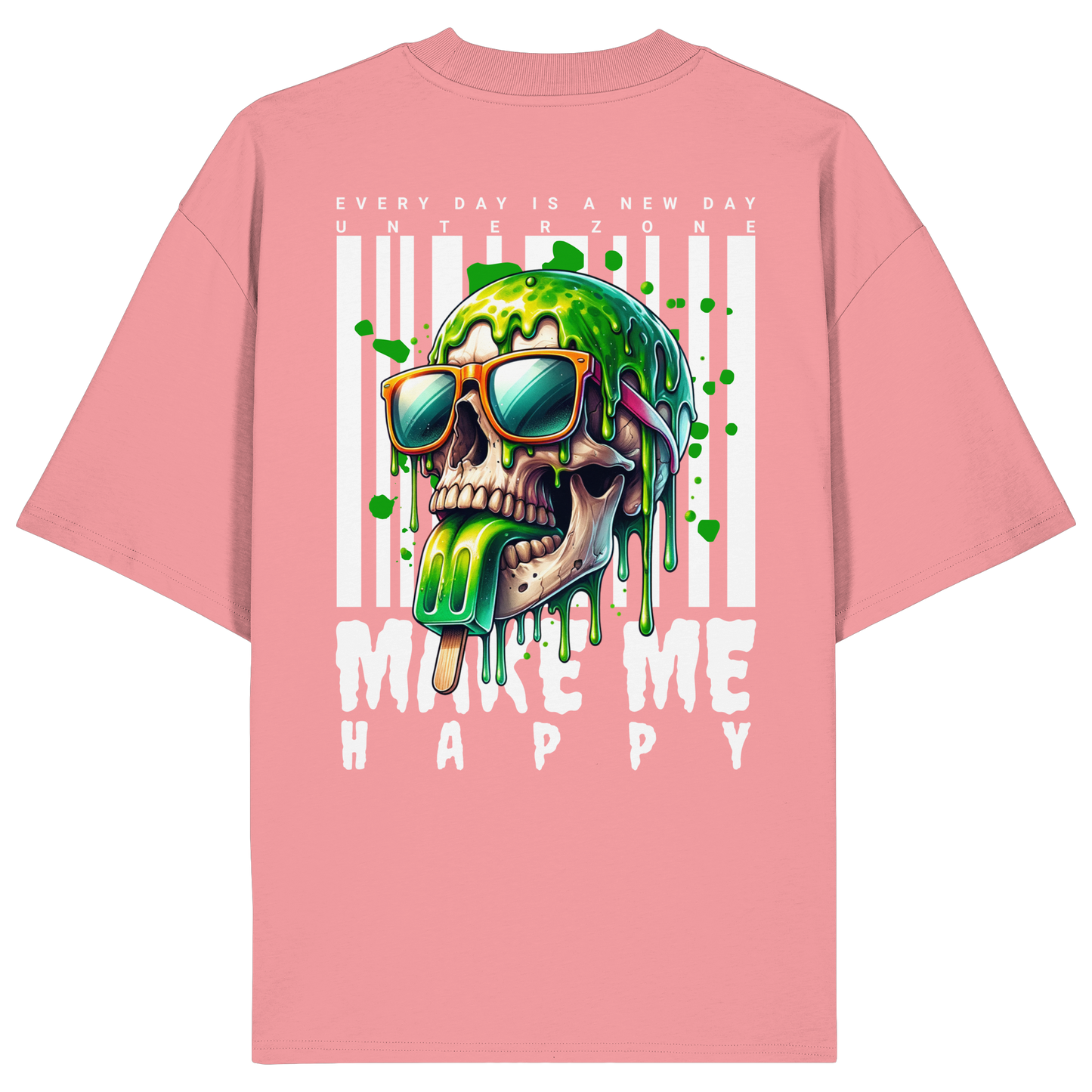 Unterzone Make Me Happy - Organic Oversize Shirt