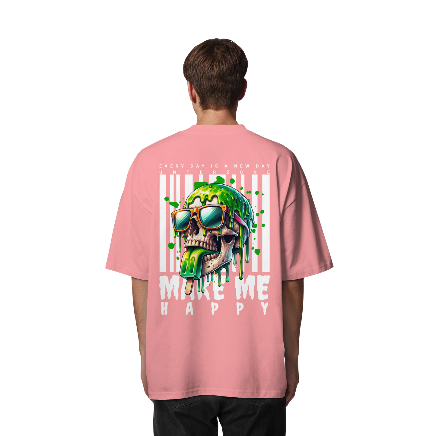 Unterzone Make Me Happy - Organic Oversize Shirt