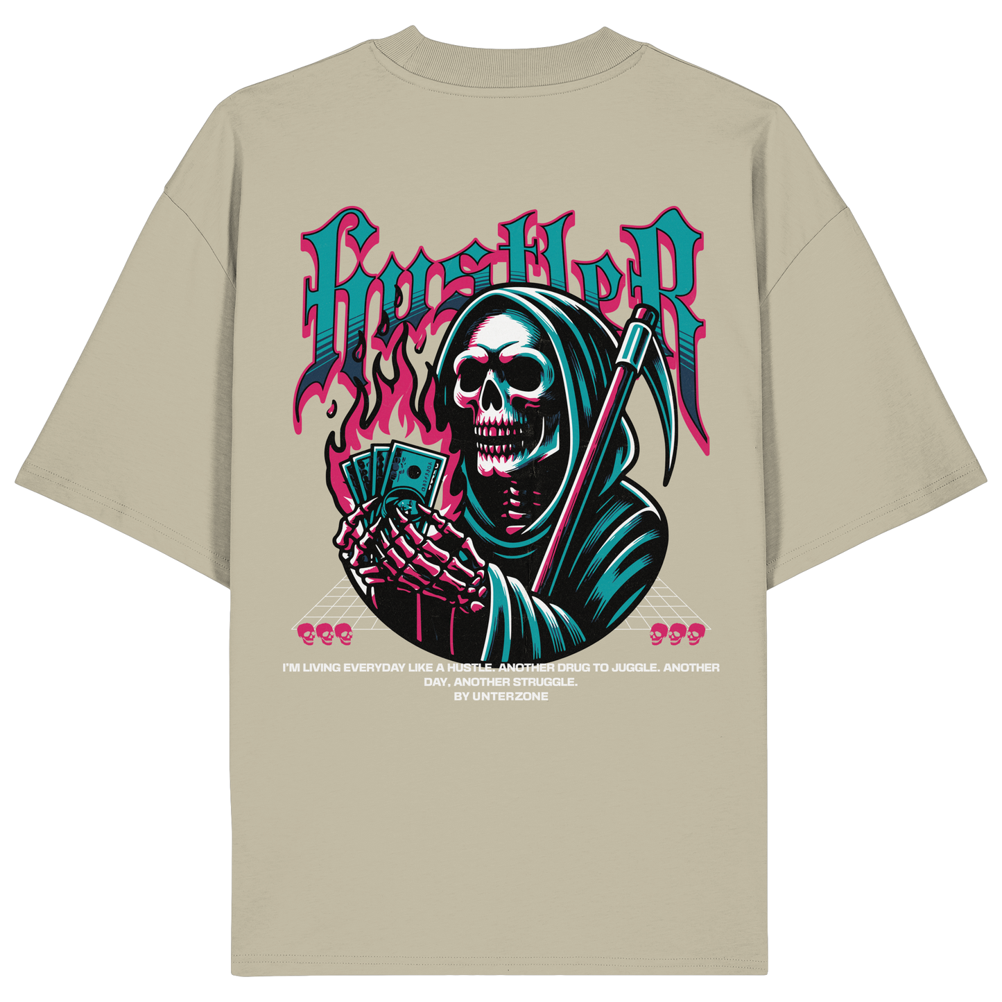Unterzone Hustler - Organic Oversize Shirt