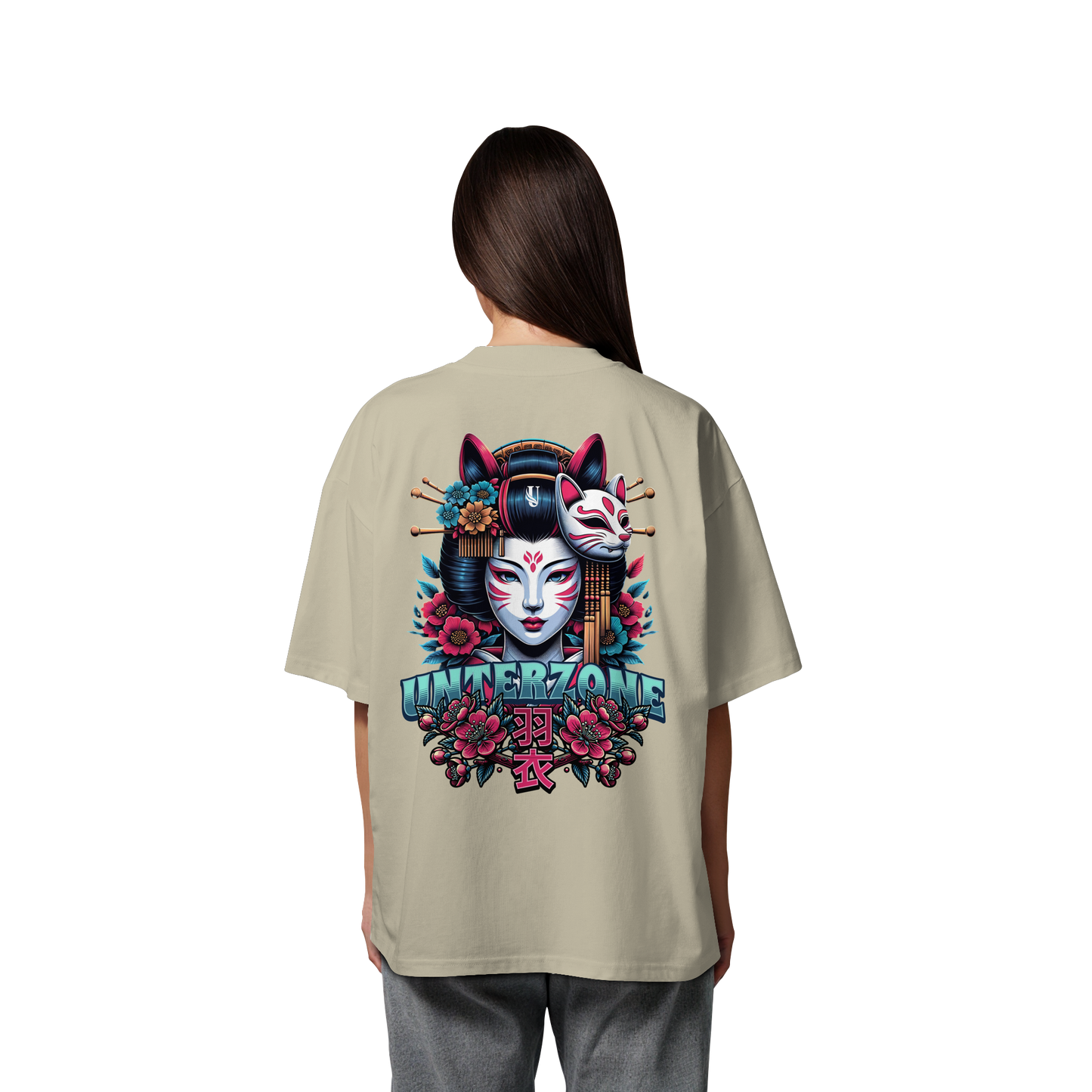 Unterzone Geisha Hagoromo - Organic Oversize Shirt