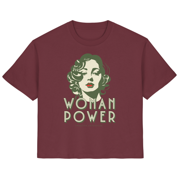 Unterzone Woman Power Shirt - Ladies Organic Shirt