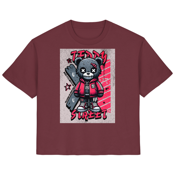 Unterzone Ladies Haunted Teddy Bear - Ladies Organic Shirt