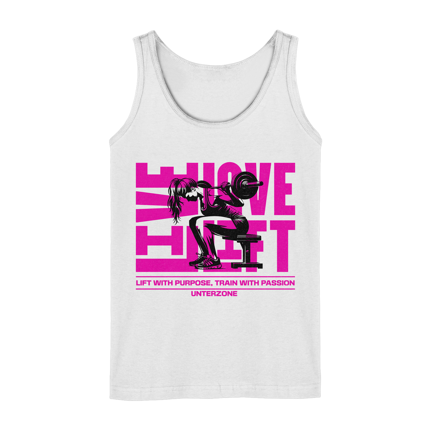 Unterzone GYM Live Love Lift Women - Ladies Tank-Top
