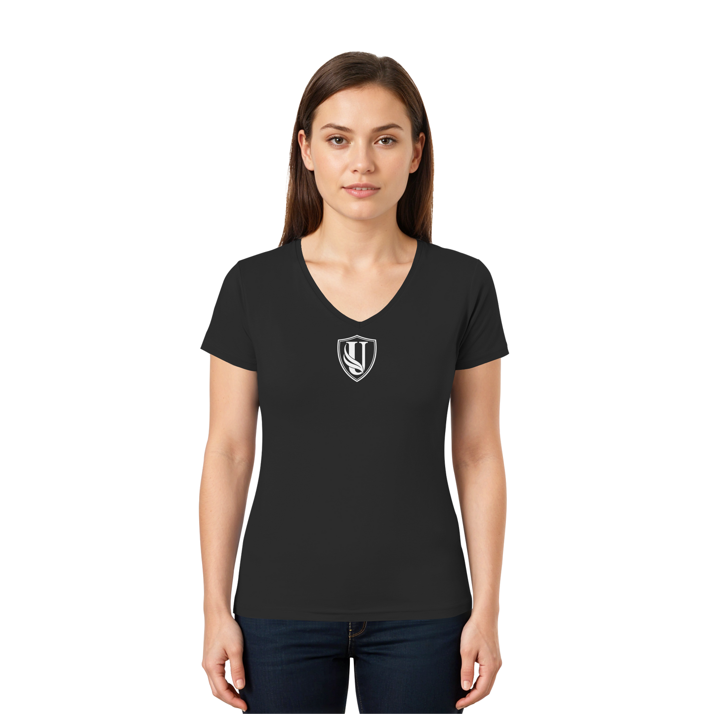 Unterzone Shield/Wappen - Ladies V-Neck Shirt