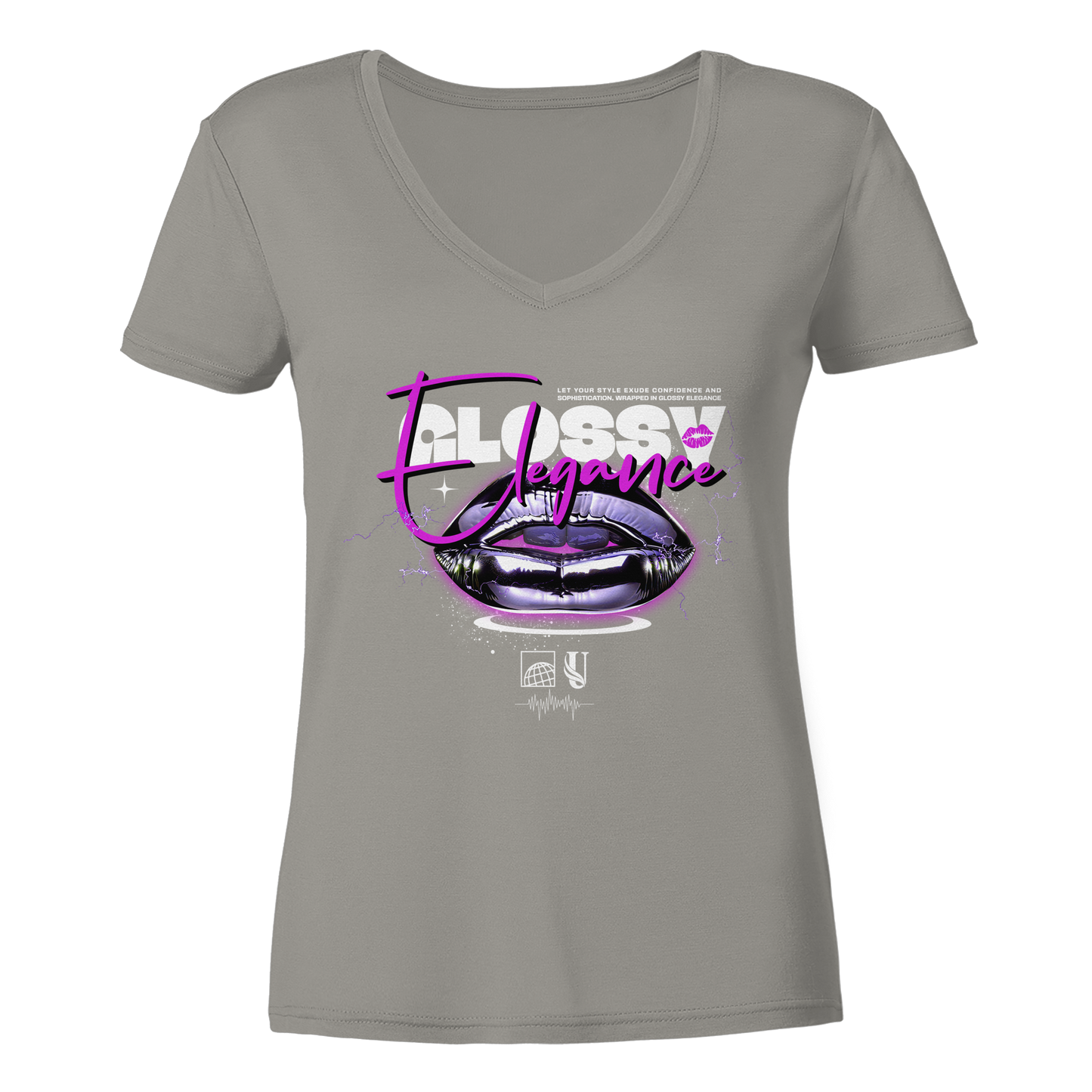 Unterzone Glossy Elegance  - Ladies V-Neck Shirt