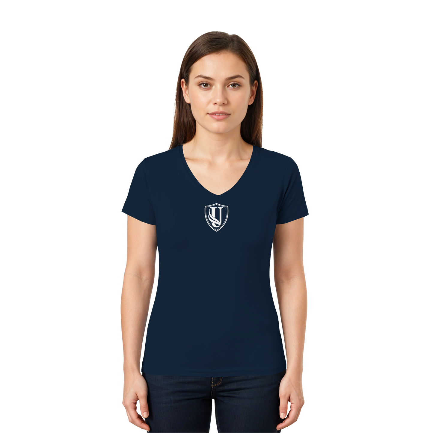 Unterzone Shield/Wappen - Ladies V-Neck Shirt