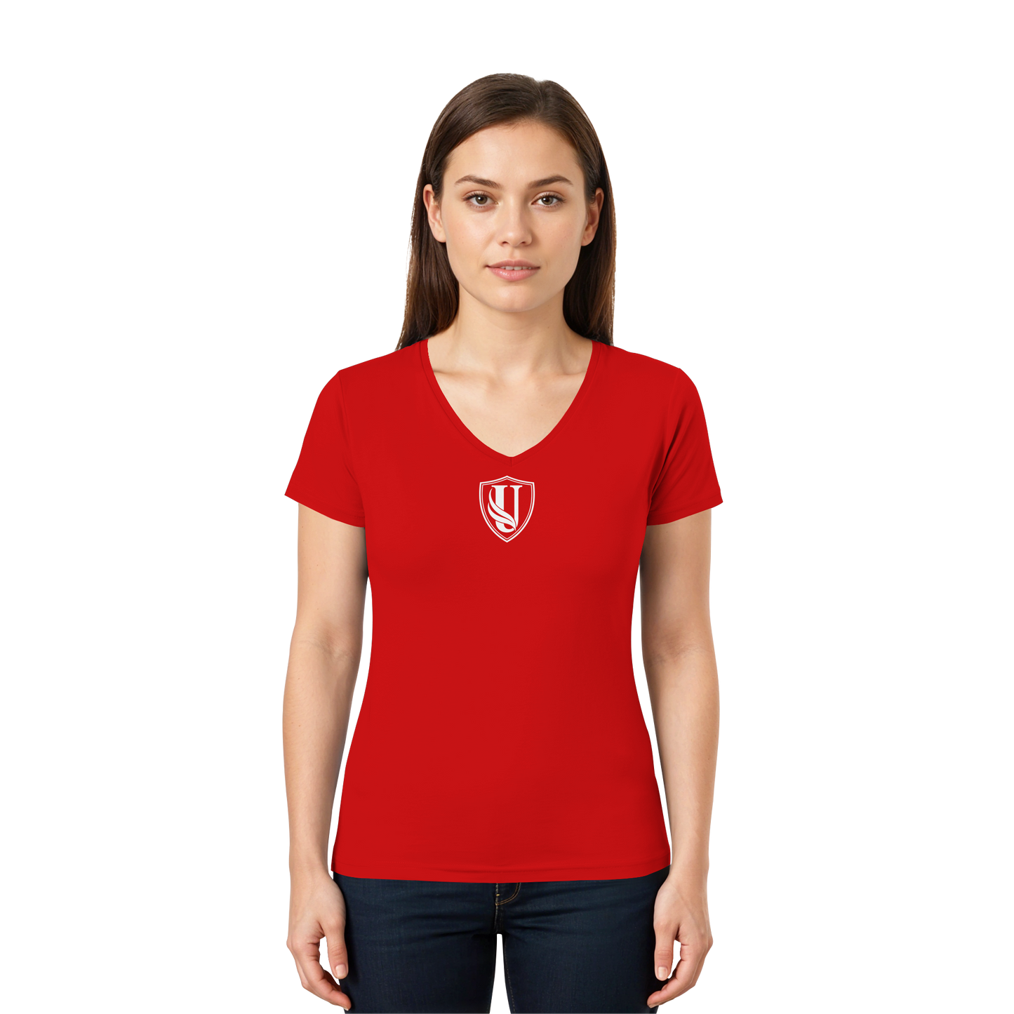 Unterzone Shield/Wappen - Ladies V-Neck Shirt
