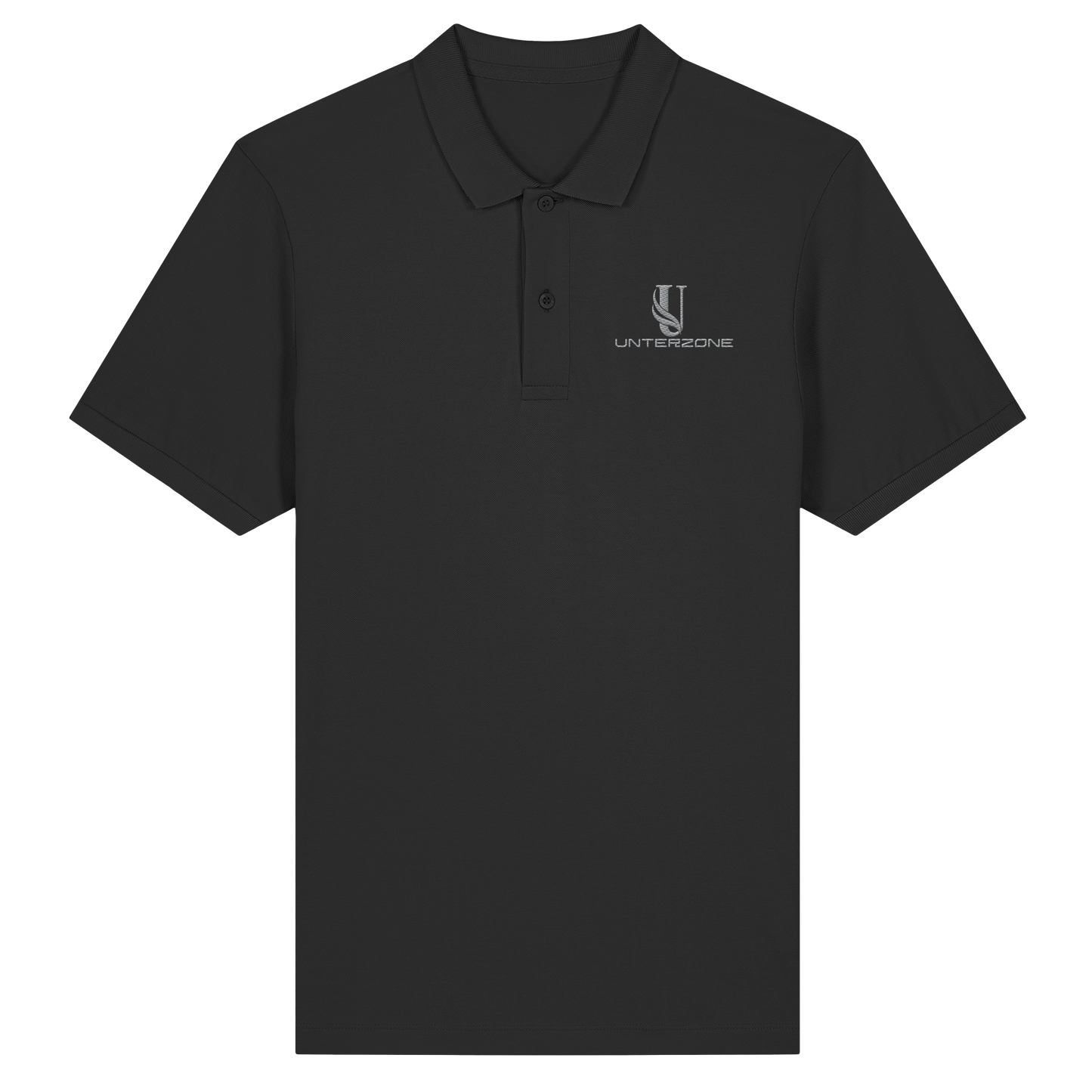 Unterzone Logo - Organic Fitted Poloshirt