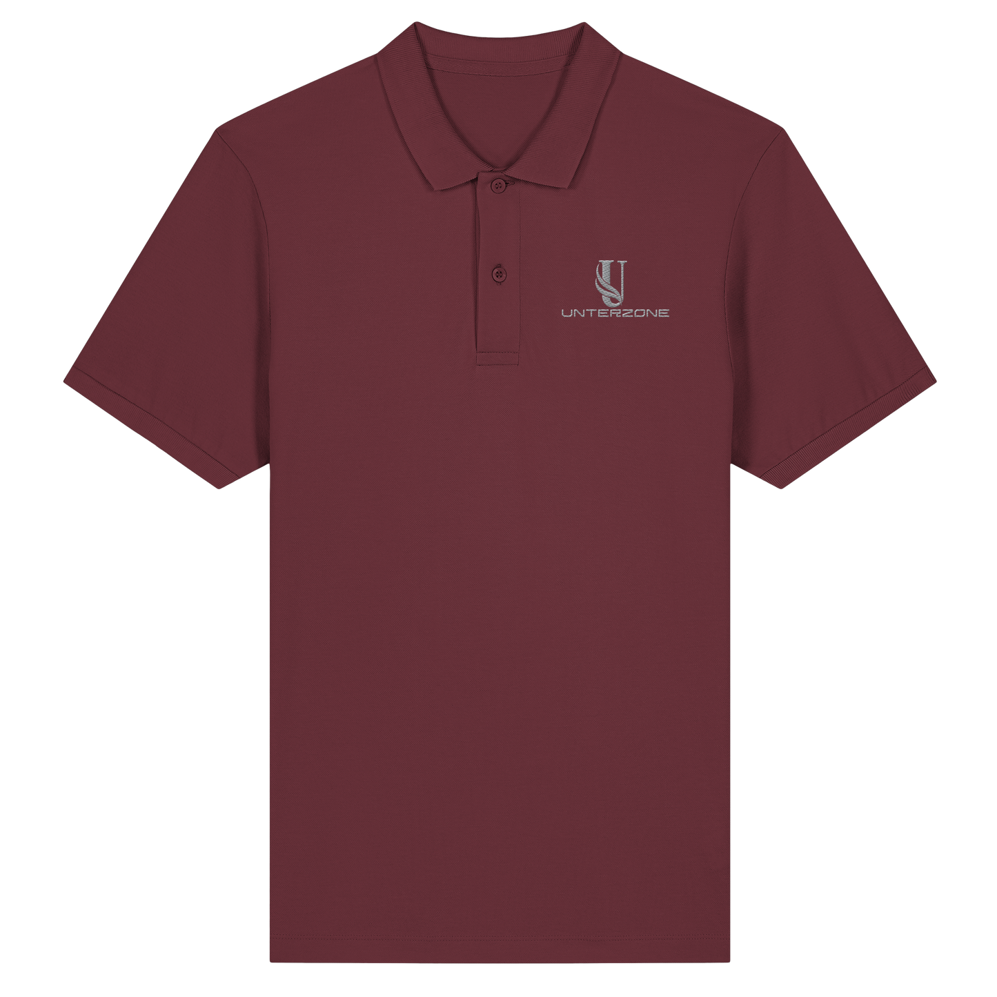 Unterzone Logo - Organic Fitted Poloshirt