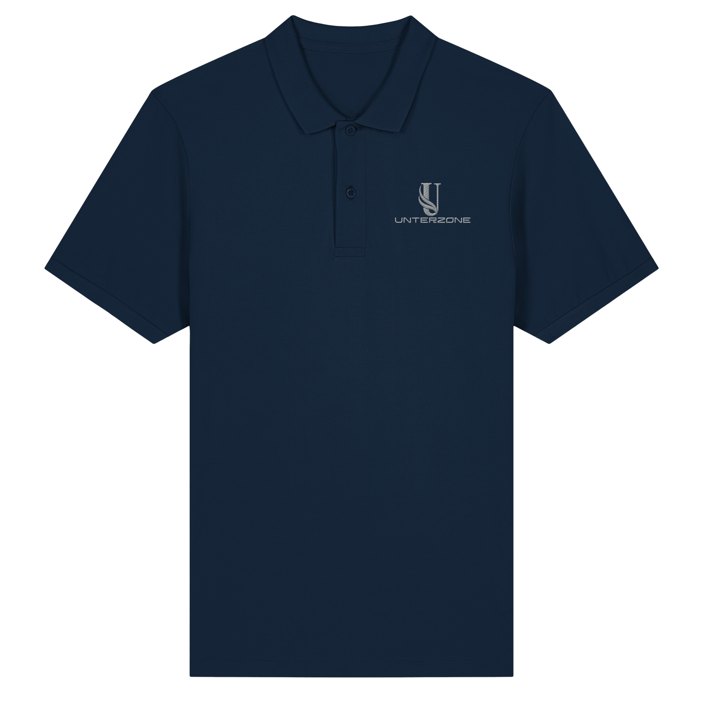 Unterzone Logo - Organic Fitted Poloshirt