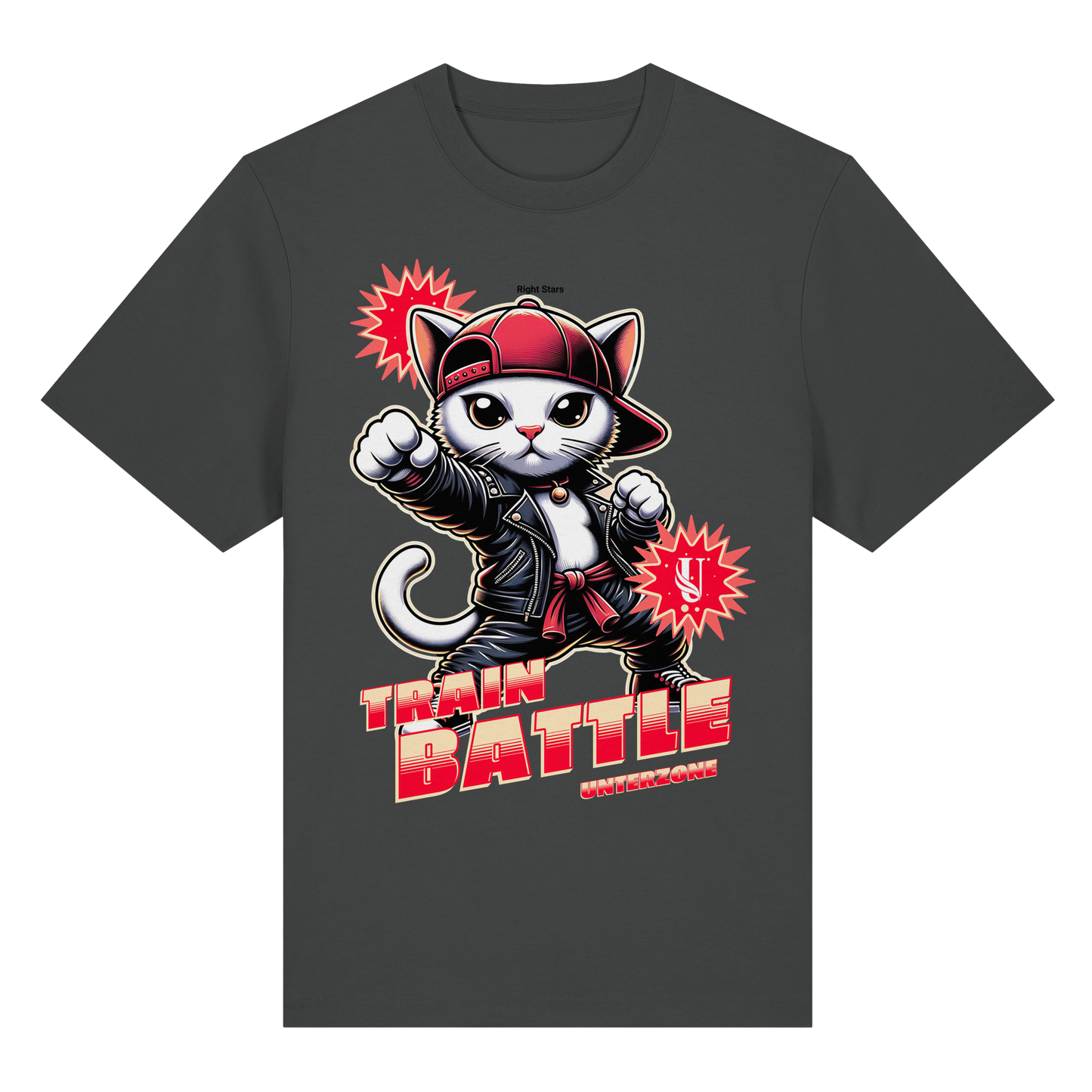 Unterzone Train Cat - Organic Heavy Shirt