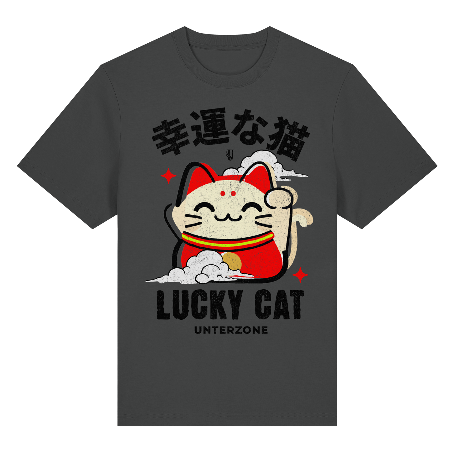 Unterzone Lucky Cat - Organic Heavy Shirt