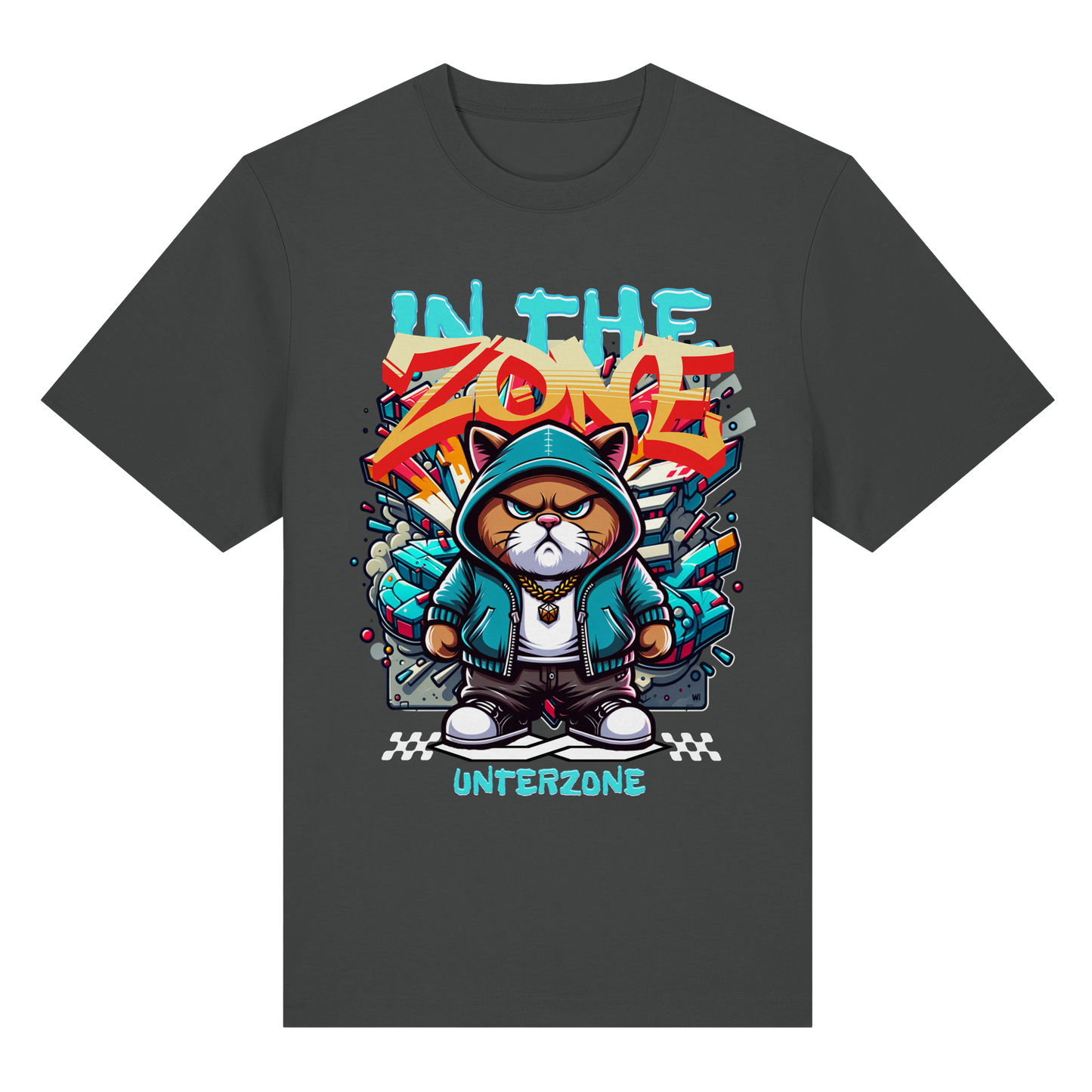 Unterzone Cat In The Zone - Organic Heavy Shirt