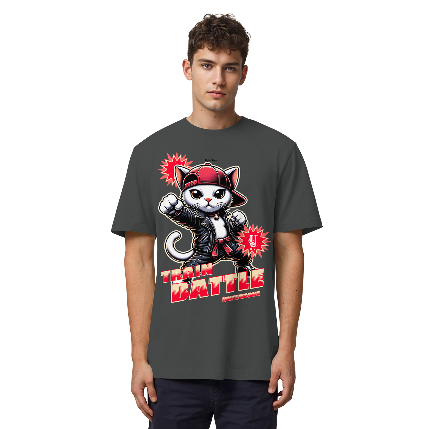 Unterzone Train Cat - Organic Heavy Shirt