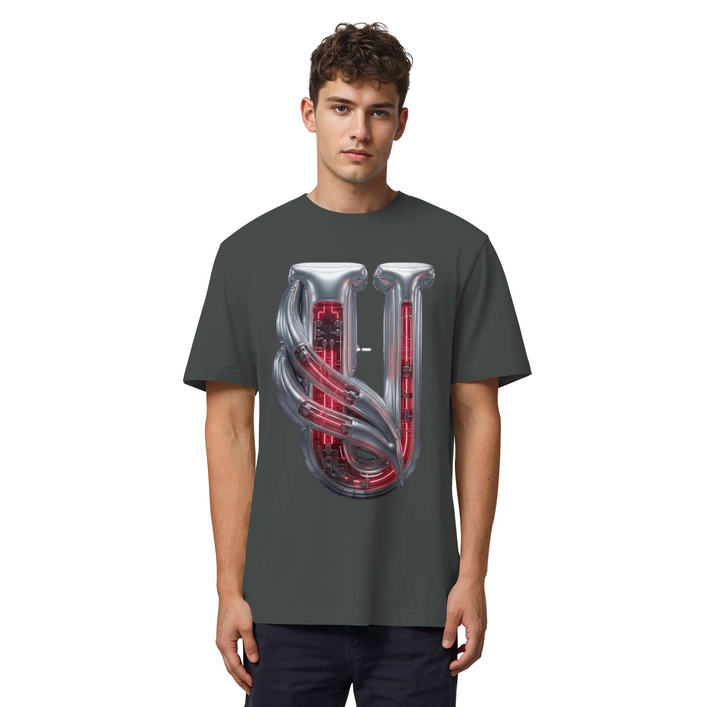 Unterzone Cyborg Logo - Organic Heavy Shirt