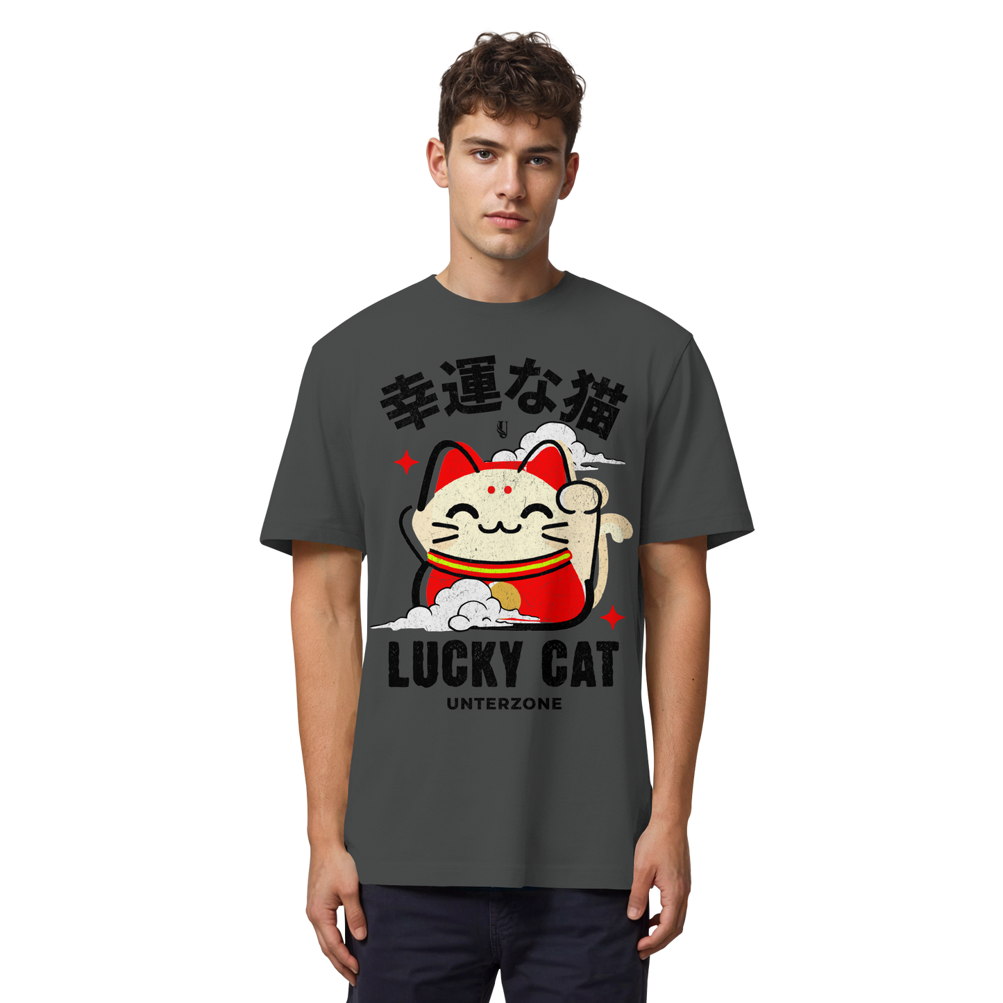 Unterzone Lucky Cat - Organic Heavy Shirt