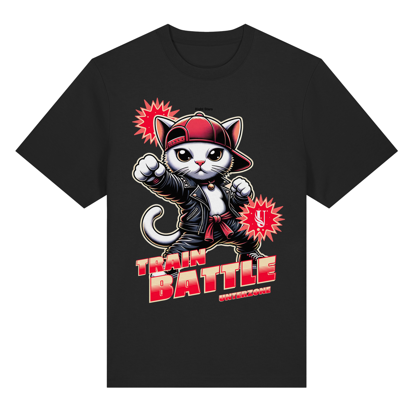 Unterzone Train Cat - Organic Heavy Shirt