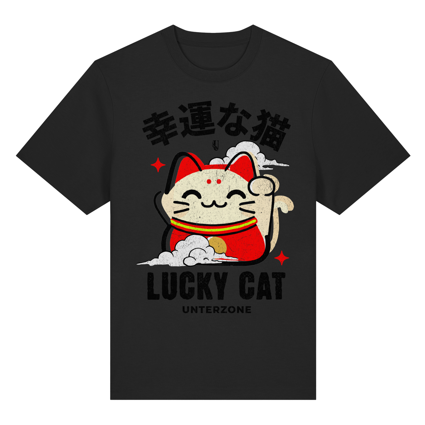 Unterzone Lucky Cat - Organic Heavy Shirt