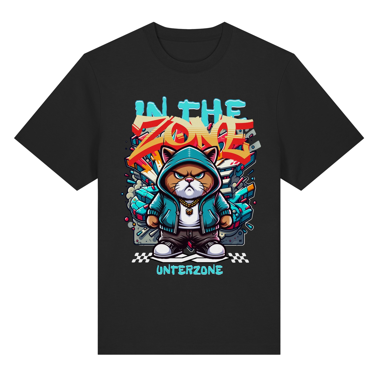 Unterzone Cat In The Zone - Organic Heavy Shirt