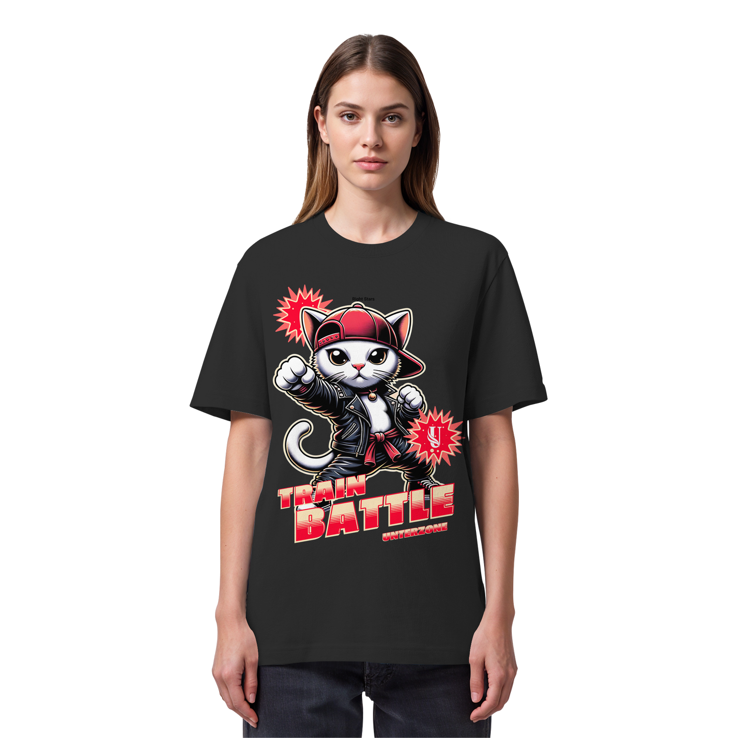 Unterzone Train Cat - Organic Heavy Shirt