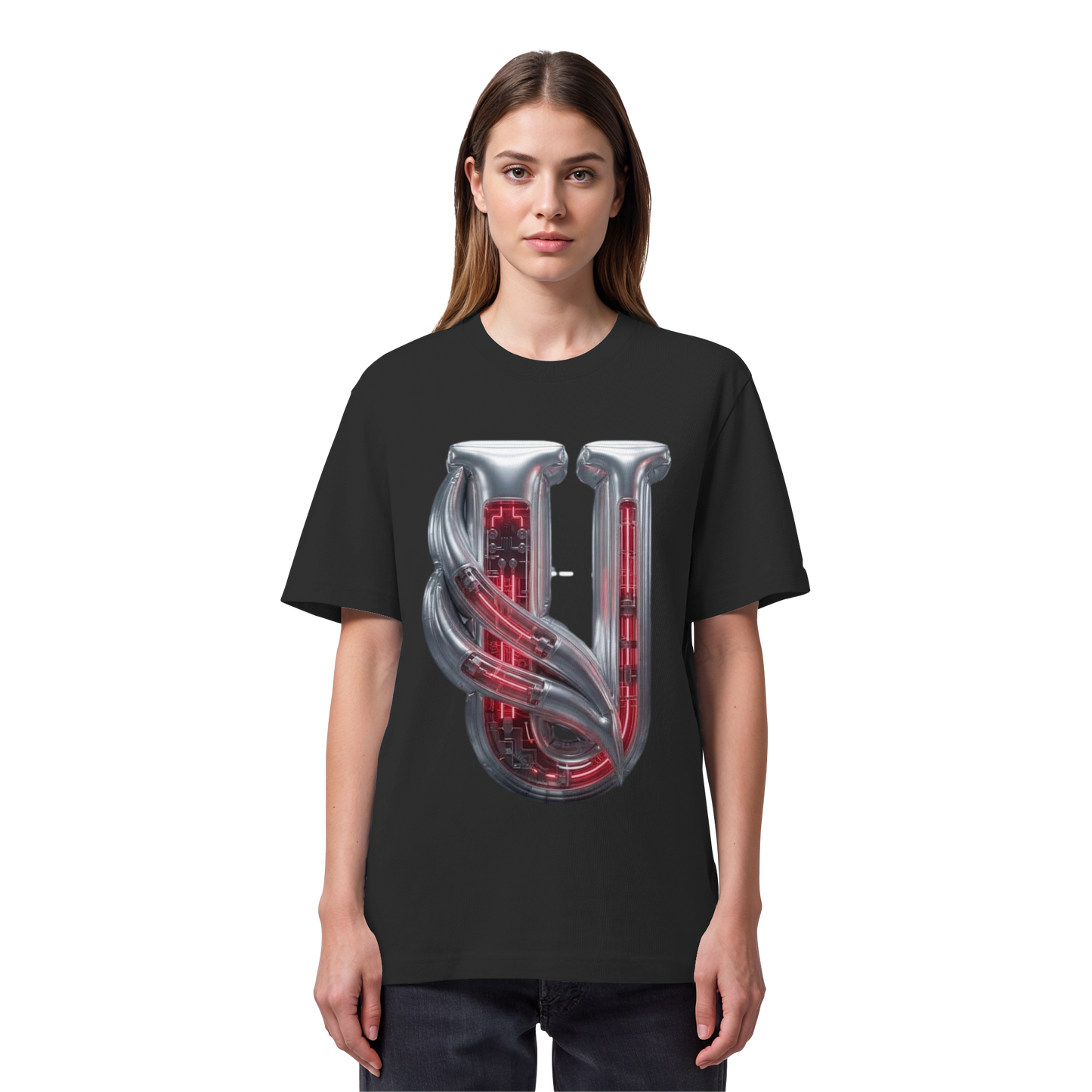 Unterzone Cyborg Logo - Organic Heavy Shirt