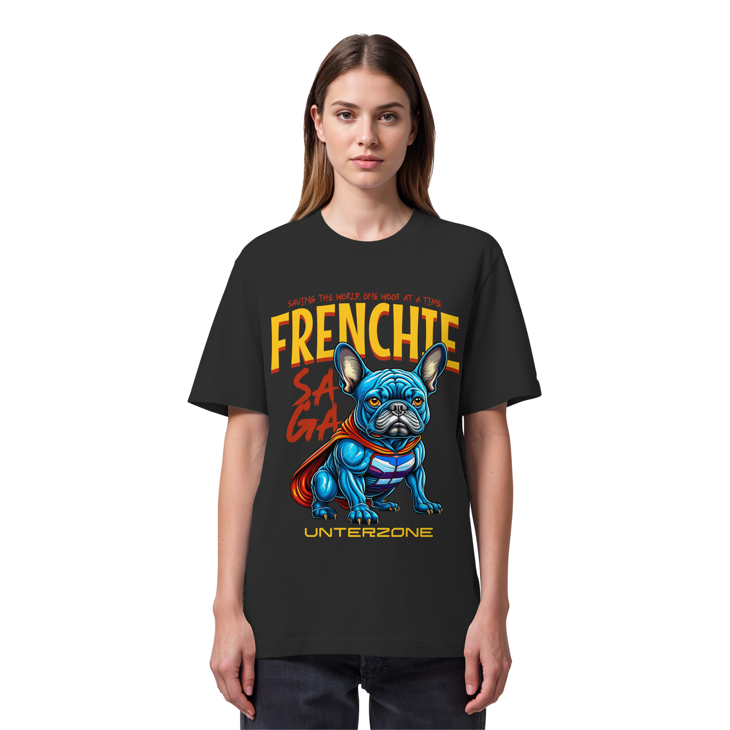 Unterzone Super French Bulldog - Organic Heavy Shirt