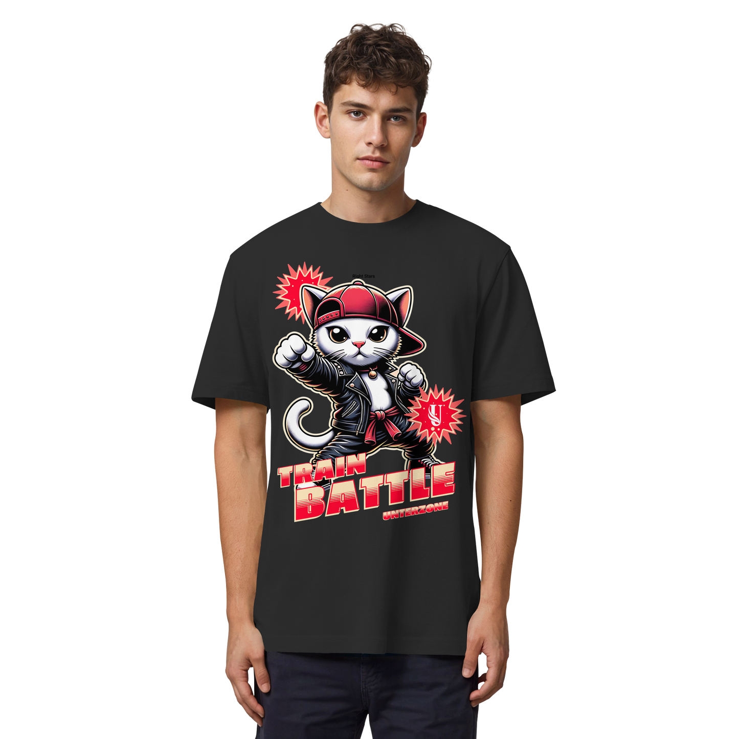 Unterzone Train Cat - Organic Heavy Shirt