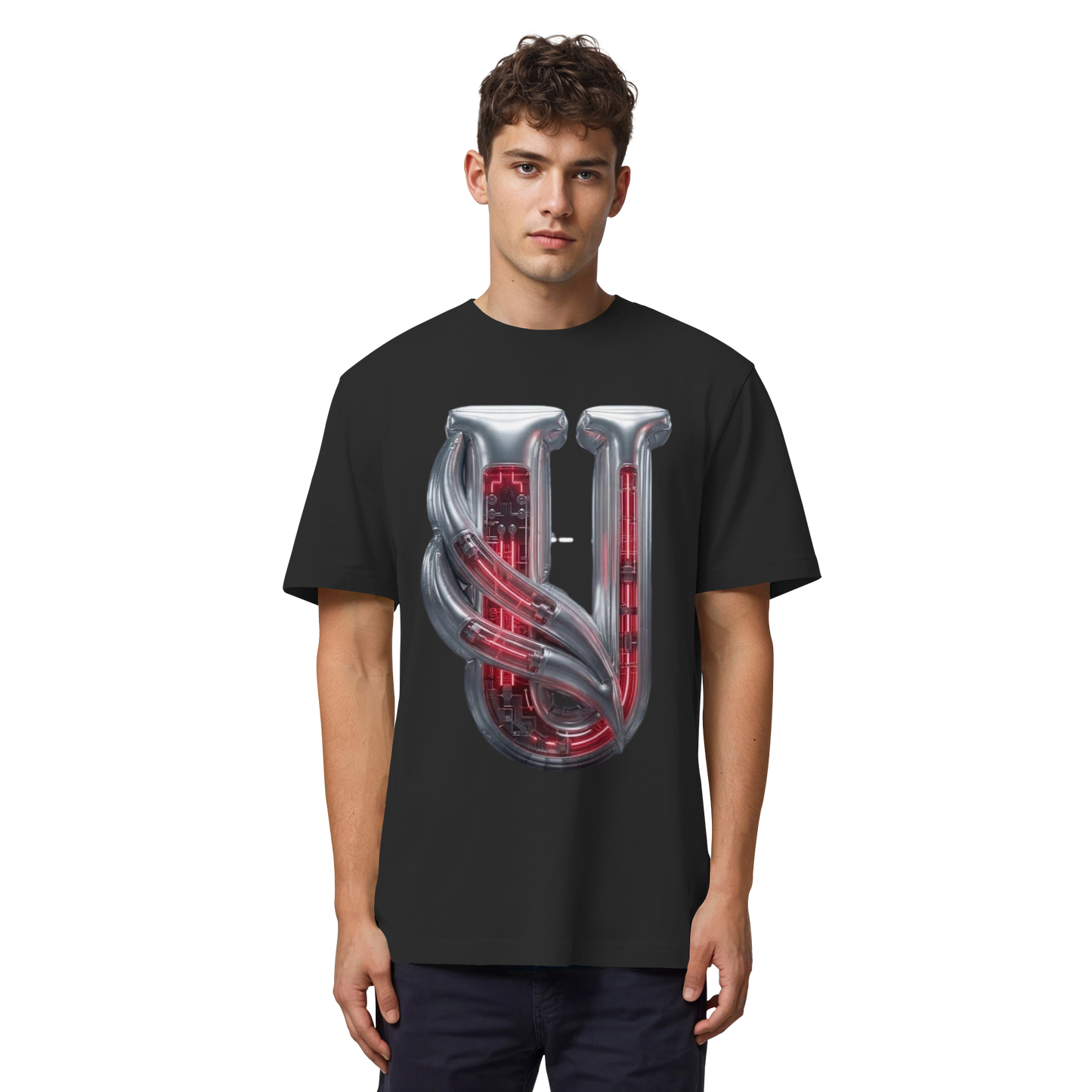 Unterzone Cyborg Logo - Organic Heavy Shirt