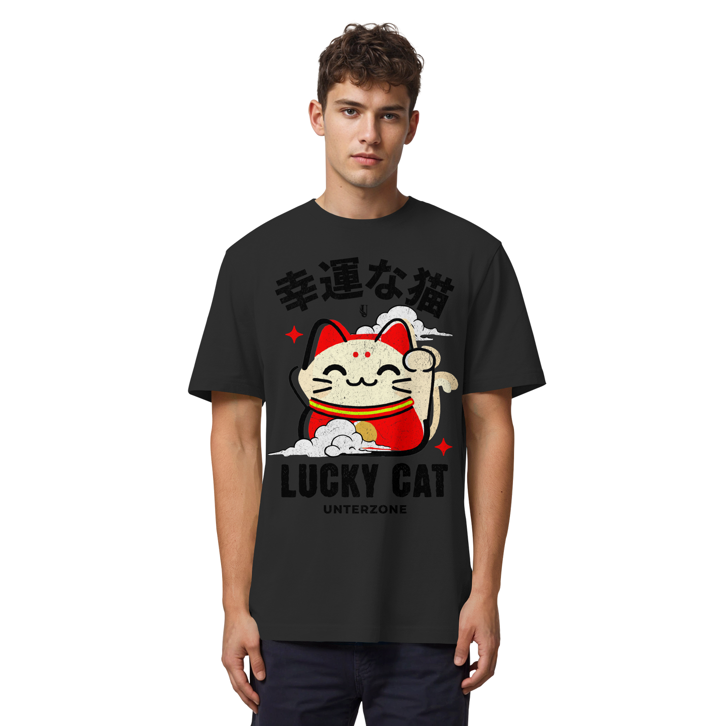 Unterzone Lucky Cat - Organic Heavy Shirt