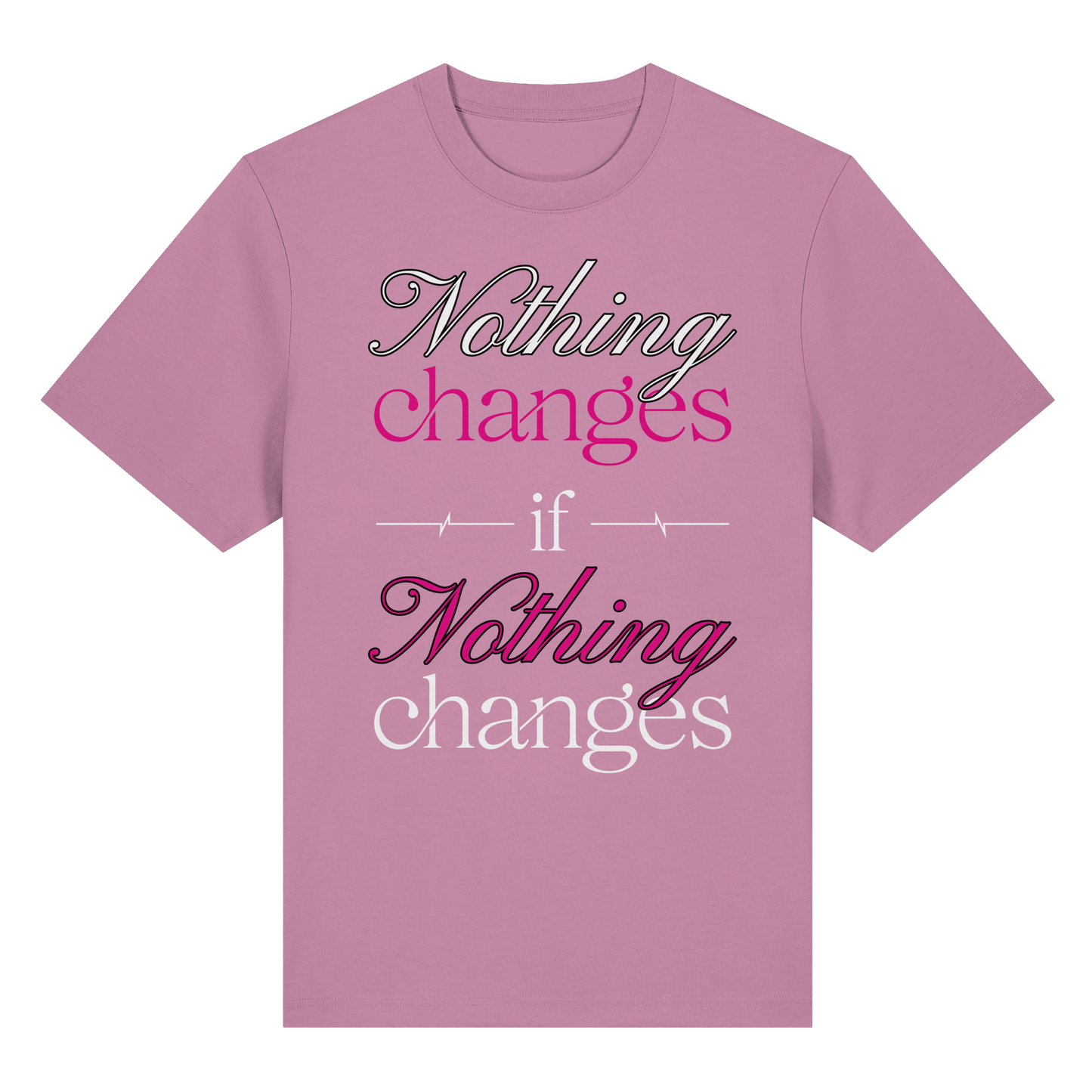 Unterzone Nothing Changes If Nothing Changes  - Organic Heavy Shirt